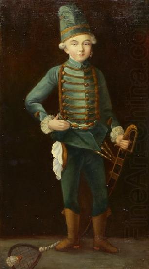 Friedrich August von Kaulbach Portrat eines Jungen in Husarenuniform china oil painting image